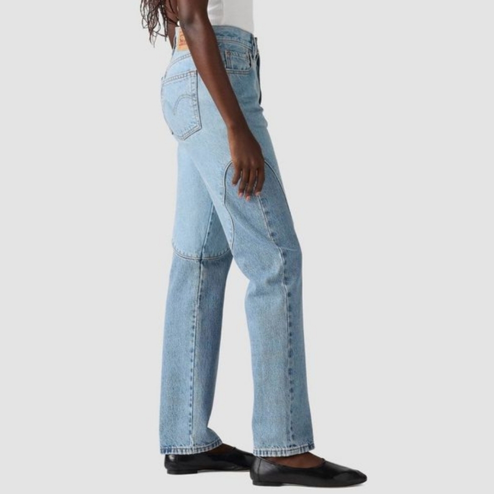 Levi's Original 501 Jeans - County Fair Straight Hiigh Rise Button Fly, Size 27 - Picture 3 of 6